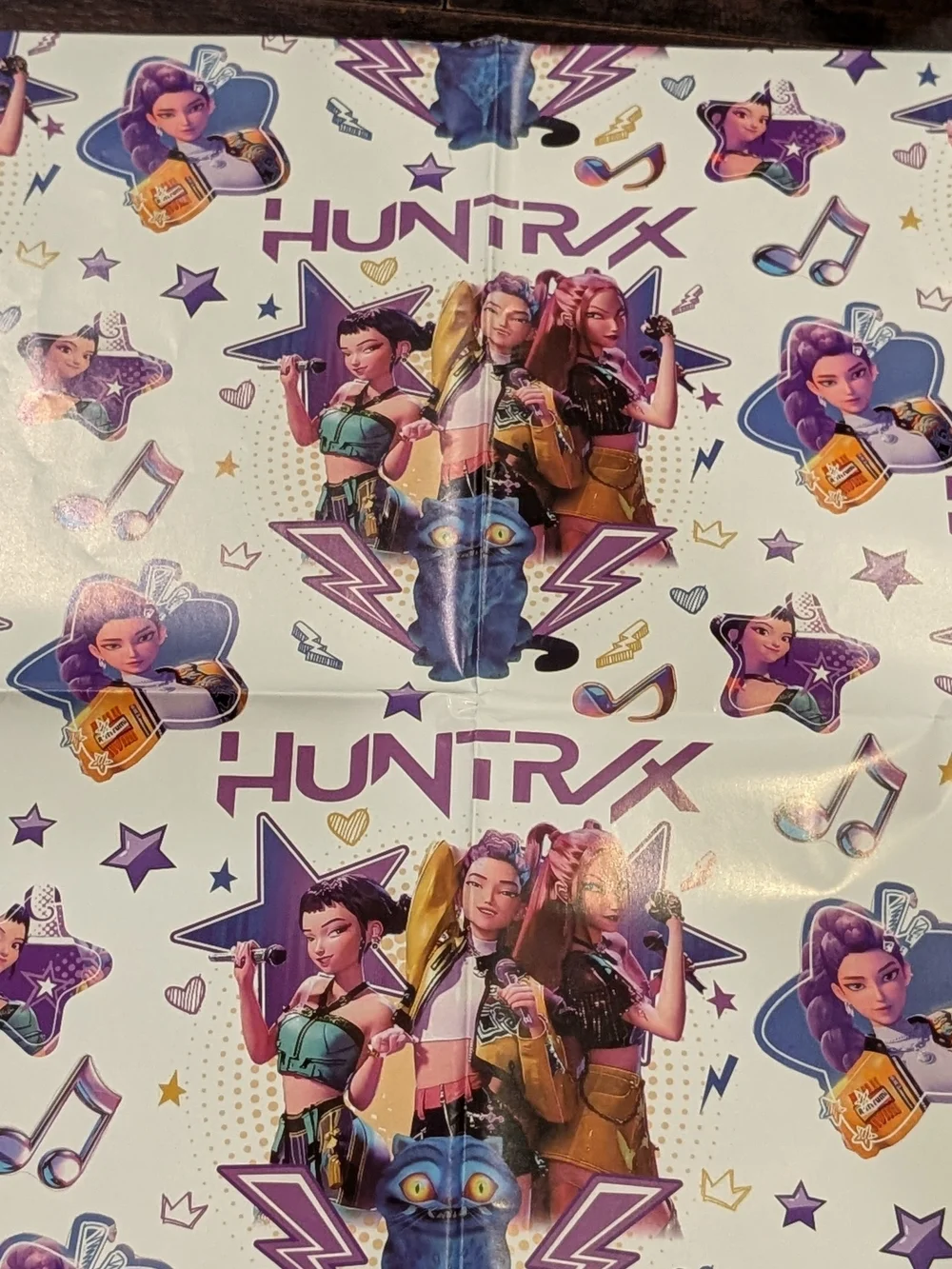 3 K-pop Demon Hunters Wrapping Paper Sheets